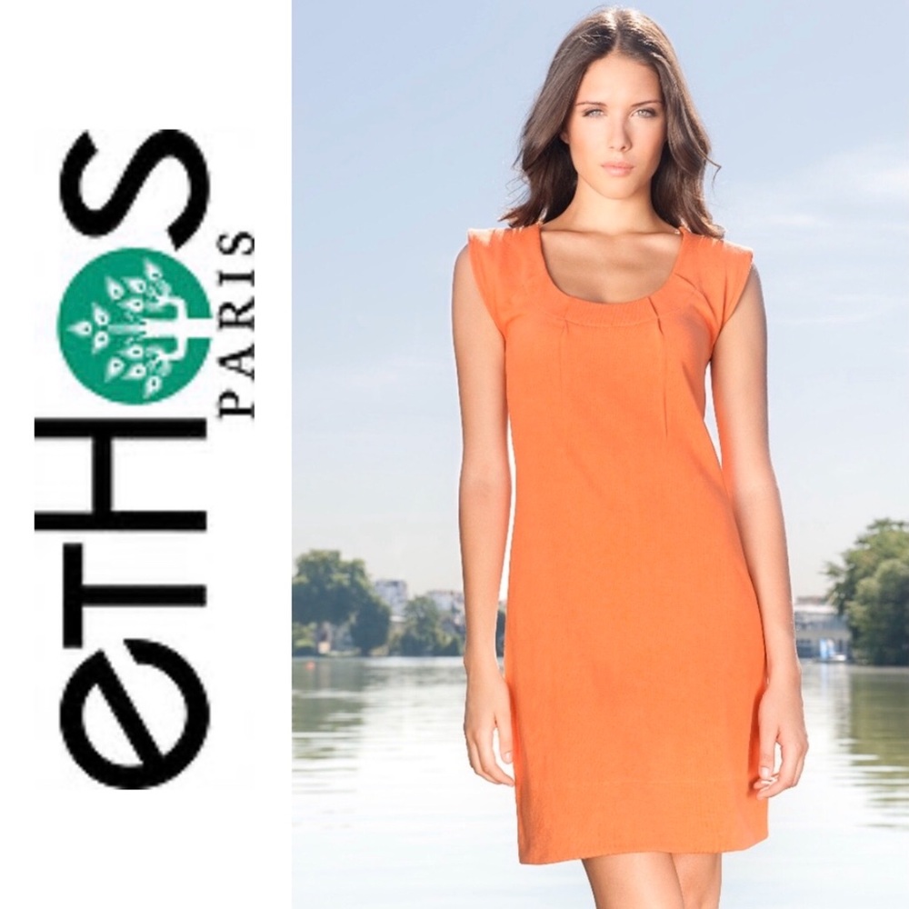 Ethos Paris Sirene Organic Dress in Mandarine